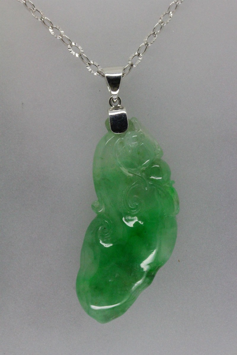 1PJ152RG-Jadeite pendant - Diamond, Jade & Gems