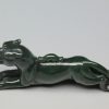 1PJ24RG-Omphacite Jadeite sculpture-JAGUAR-approx length 6.3cm