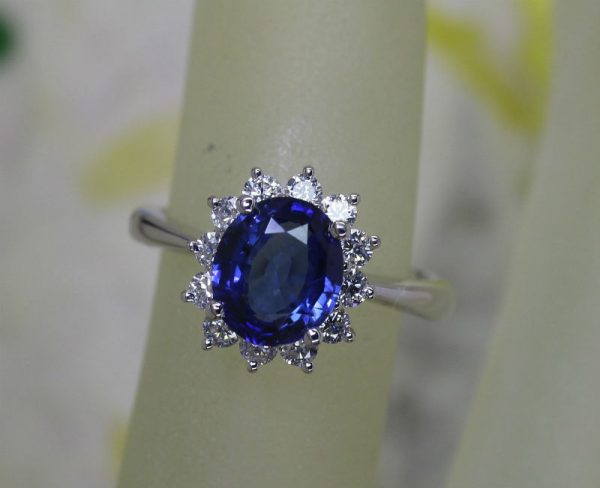 1RBSD2RG- Natural Blue Sapphire Ring 蓝宝石