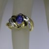 1RSD96RG- Natural purple sapphire ring