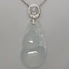 1PJD82RG- Icy jadeite pendant