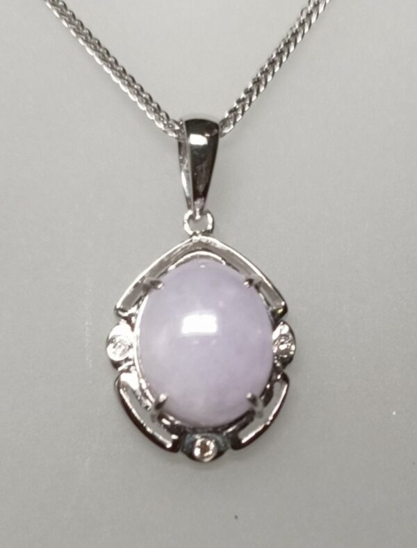 1PJD914RG-Lavender jadeite pendant