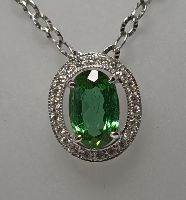 1PTD209RG- Natural green tourmaline pendant