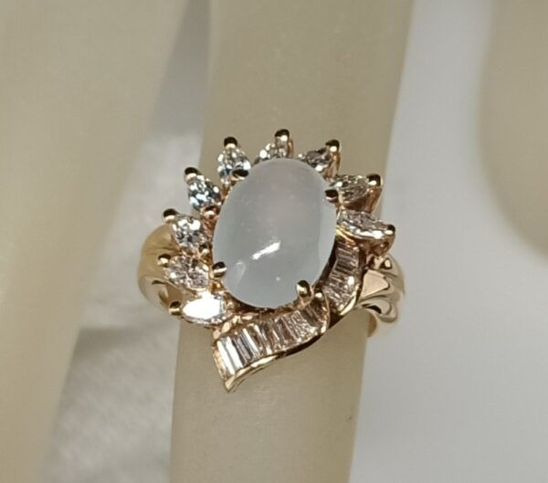 1RJD118RG - Icy jadeite ring