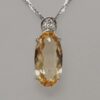 1PYTD269RG-Natural Yellow Sapphire pendant