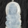 1PJD184RG-观音菩萨 Icy Jadeite Pendant 冰种翡翠